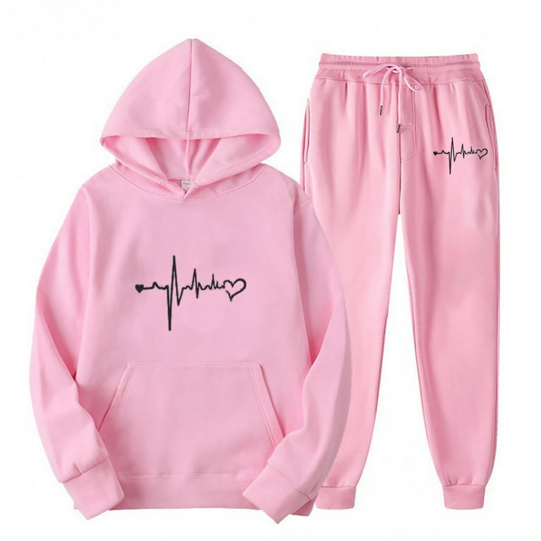 Plus size love pink jogging suit shop