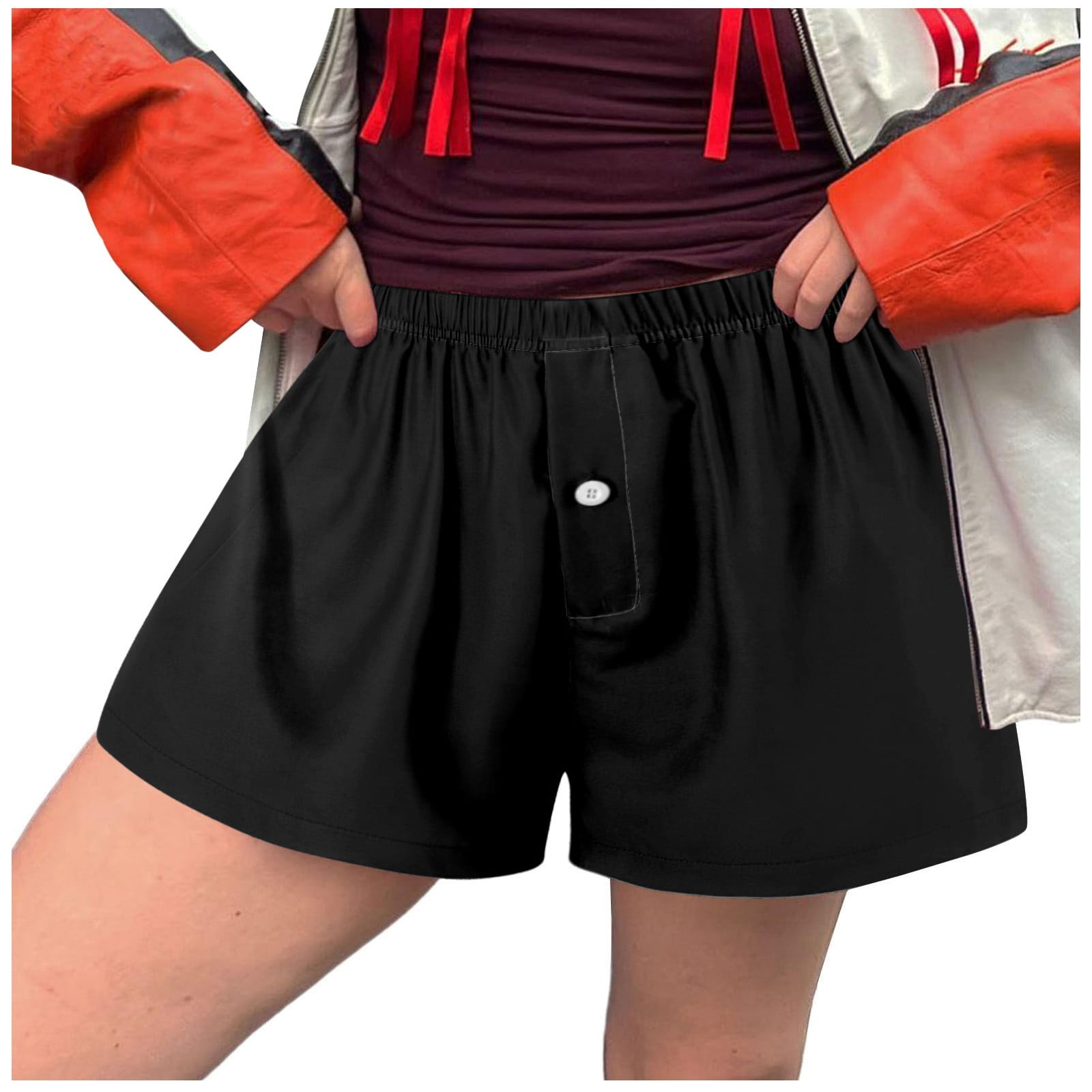VBARHMQRT Jean Shorts for Women Denim High Waisted Shorts Cute Soft ...