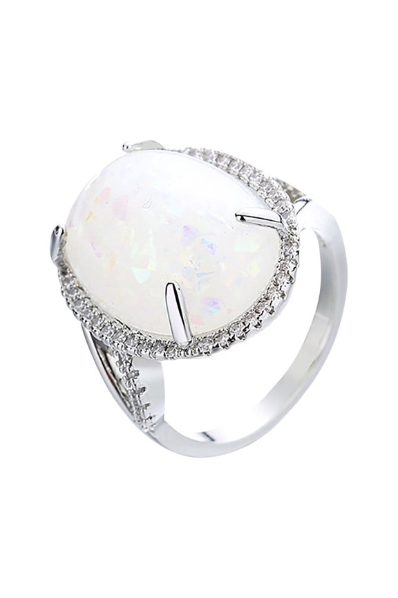 Promise Rings for Her Moissanite Heart Four Claws Gemstone and Diamond Ring for Women Fashion Jewelry Popular Accessories Pearl Ring Set for Women Gemstone Rings