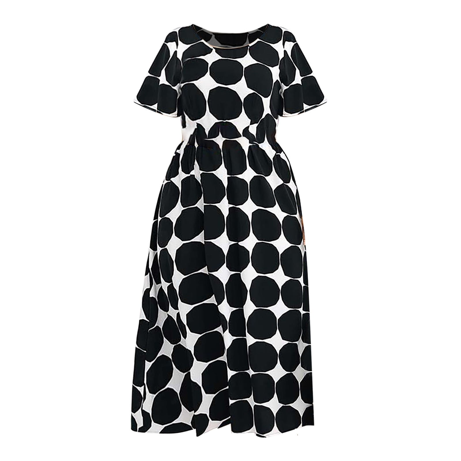 VBARHMQRT Red Formal Dress for Women Ladies Plus Size Summer Dress ...