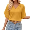 thumbnail image 1 of VBARHMQRT Summer Summer Tops for Women Trendy 2024 Women Casual Printing Shirts Round Neck Short Sleeve Tee Tops Tunic Blouse Business Tops for Women Summer Clothes, 1 of 8
