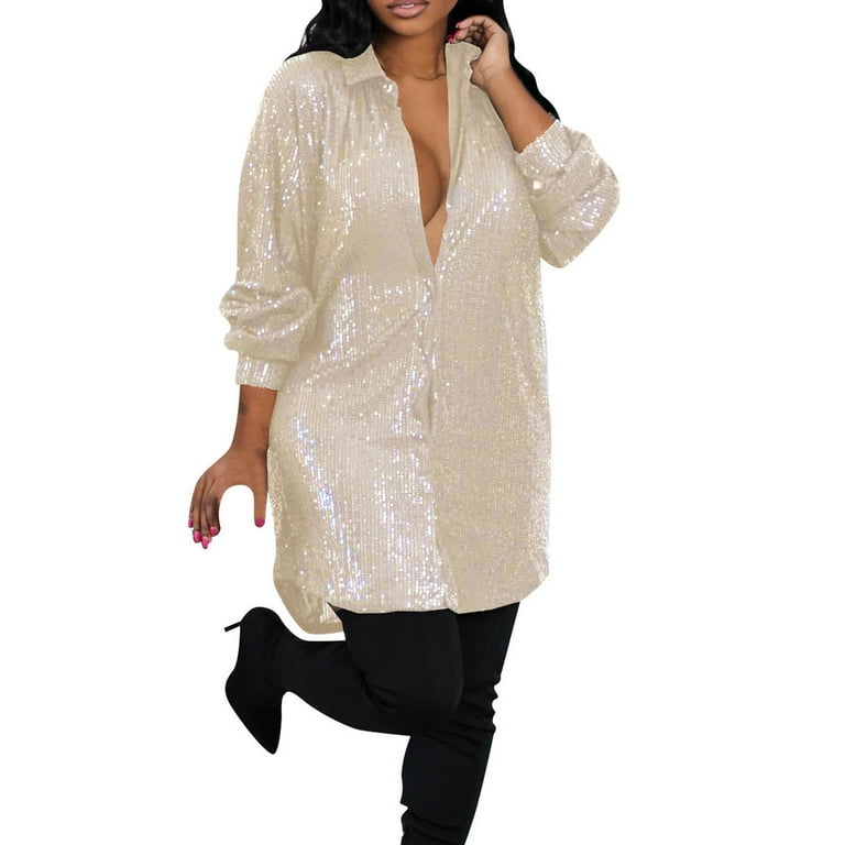 Casual Solid Sequins Sequined Off the Shoulder Tops Casual Solid Sequins Sequined Off the Shoulder Tops