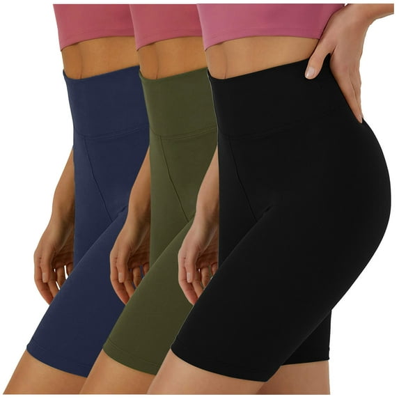 VBARHMQRT Women's Yoga Pants Straight Leg 3Pc Women High Waist Yoga Short Outdoor Running Yoga Sport Shorts Pants Womens Yoga Pants Women's Yoga Pants Bootcut