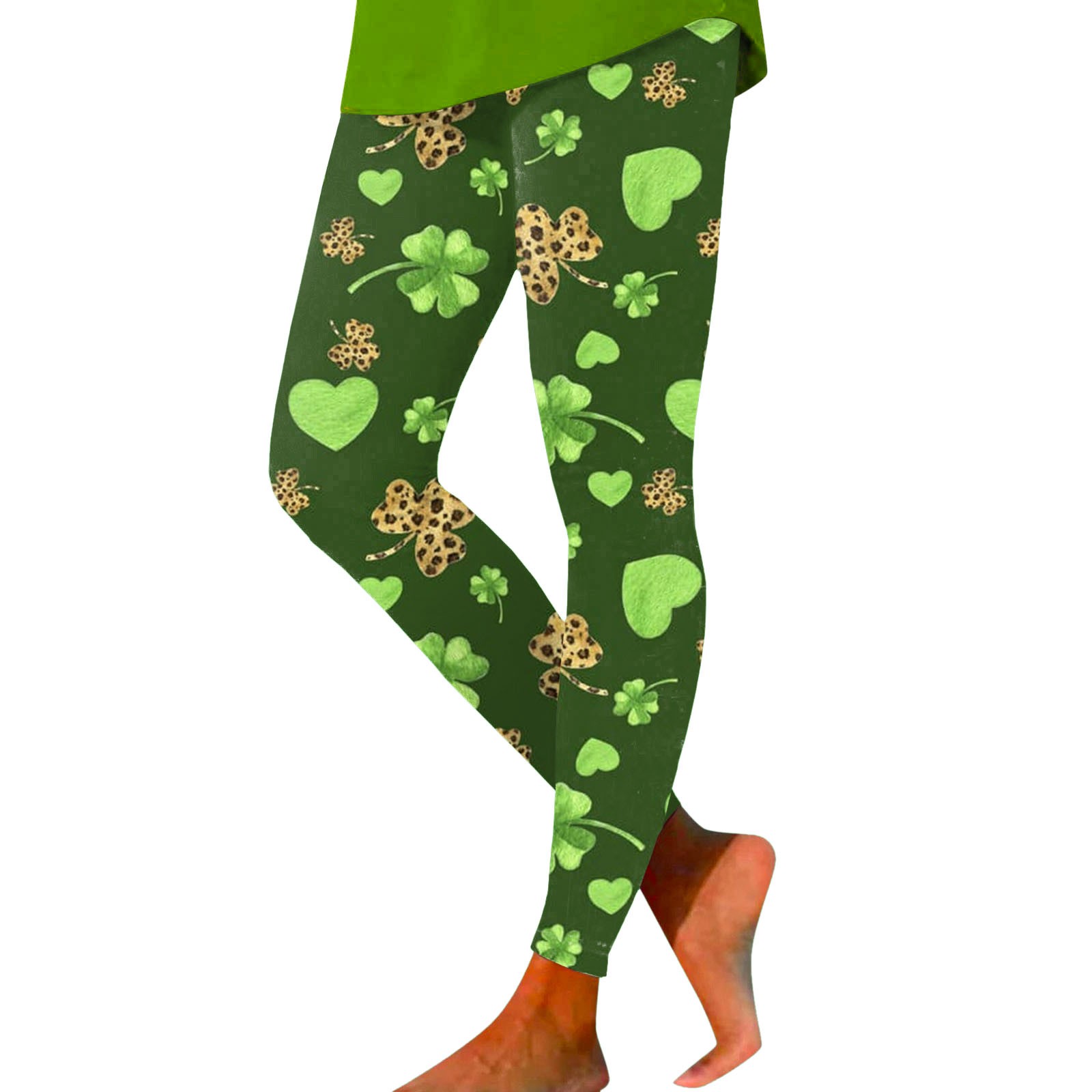 VBARHMQRT Women's Yoga Pants Tall Sizes Casual St Pa Day Print Tights