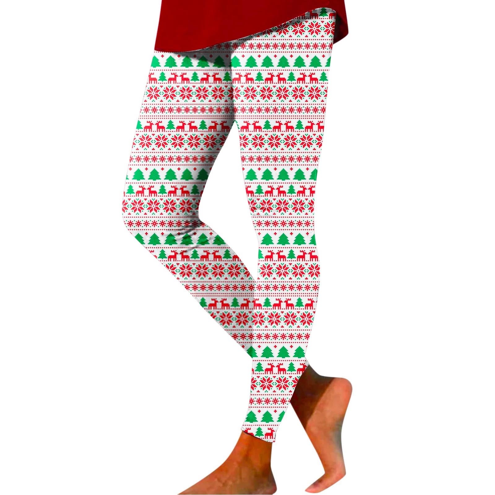 VBARHMQRT Yoga Pants with Pockets for Work Women's Casual Christmas Printed  Skinny Long Leggings for Autumn and Winter Seasons Plus Size Yoga Pants for  Women Fleece Lined Leggings Plus Size 