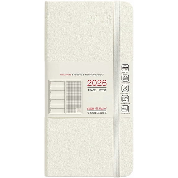 VBBHG 2026 Pocket Weekly Planner - 12 Month (January 2026 - December 2026), Small Size Planner, Hardcover