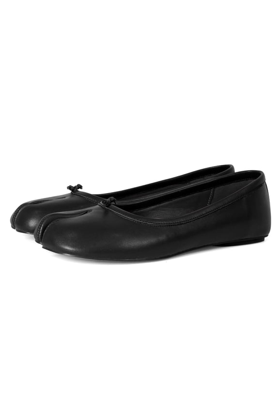 Tabi Ballet Flats Shoes for Women Rounde Toe Wide Width Split Toe Low Heel Comfortable Flats Shoes