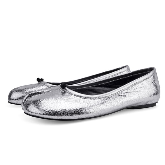 VBDB Tabi Ballet Flats Shoes for Women Rounde Toe Wide Width Split Toe Low Heel Comfortable Flats Shoes