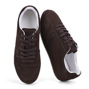 VBDB Womens Casual Sneakers, Low Top Lace Up Walking Shoes, Comfortable Everyday Shoes, Brown