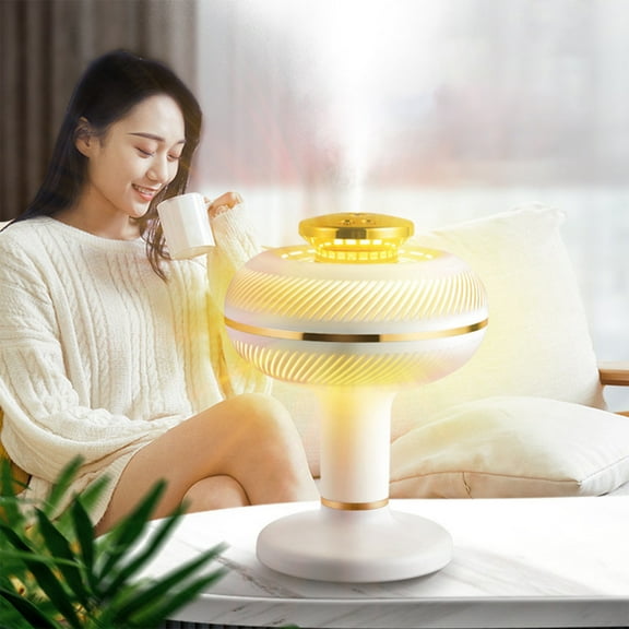 VBDON Air Humidifiers for Bedroom, Warm Mist Humidifier, Rain Cloud Humidifier for Bedroom, Air Humidifier Raindrop Humidifiers for Bedroom