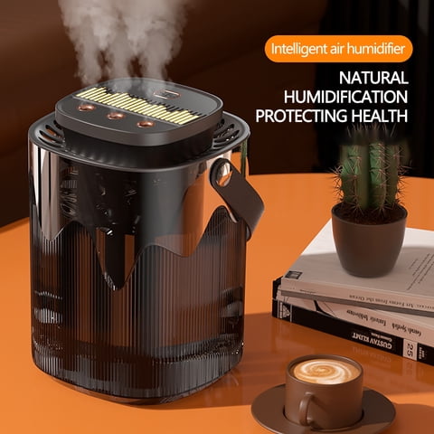 VBDON Desk Humidifier, Warm Mist Humidifier, Cool Mist Humidifiers for Bedroom, Quiet Humidifier for Car, Office Room, Bedroom
