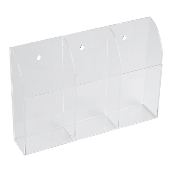 VBESTLIFE Acrylic Air Conditioner Remote Control Holder Case Storage Box Wall Mount Remote Control Case Remote Control Holder