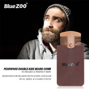 VBESTLIFE Mustache Styling Comb,Wooden Pearwood Mustache Shaper and Styling Comb Tools Beard Shaping Template Styling Comb