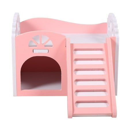 VBESTLIFE Pet House Guinea Pig House,3Colors Pet Hamster Rat Small Animal Castle Sleeping House Nest Exercise Toy