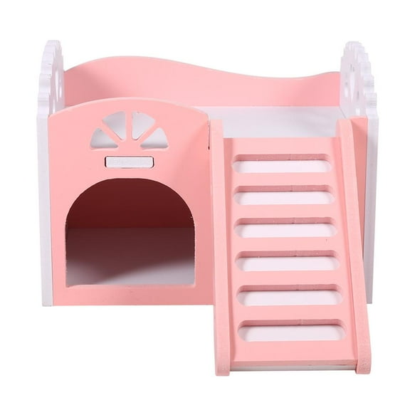 VBESTLIFE Pet House Guinea Pig House,3Colors Pet Hamster Rat Small Animal Castle Sleeping House Nest Exercise Toy