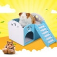 thumbnail image 1 of VBESTLIFE Pet House Guinea Pig House,3Colors Pet Hamster Rat Small Animal Castle Sleeping House Nest Exercise Toy, 1 of 9