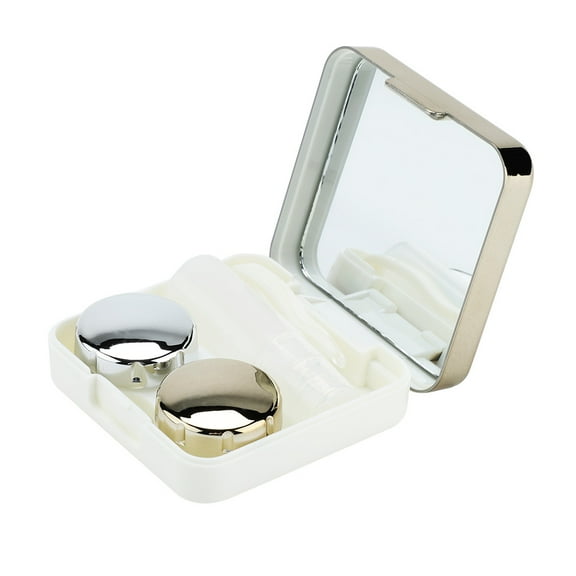 VBESTLIFE Reflective Cover Contact Lens Case Set Cute Lovely Travel Kit Box,Contact Lens Box,Lens Box