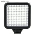 VBESTLIFE W49 Mini Portable Dimmable LED Video Light Panel On Camera