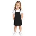 thumbnail image 1 of VBEWZET Adjustable Shoulder Strap Pinafore Skirts for Little Girls, Color Loose Casual Play Overall Dress Black 10-11 Years, 1 of 4