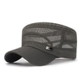 thumbnail image 1 of VBEWZET Summer Mesh Flat Top Cap, Breathable Hat, Protection Outdoor Sun Cap with Metal Green, 1 of 2