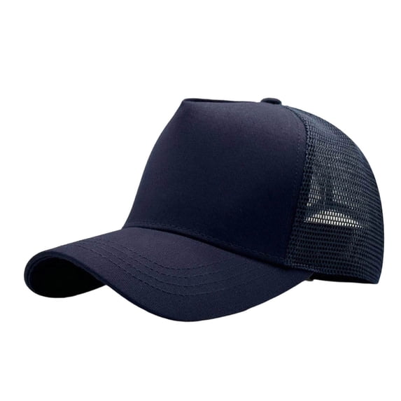 VBEWZET Summer Mesh Flat Top Cap, Breathable Hat, Protection Outdoor Sun Cap with Metal