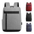 thumbnail image 1 of VBEWZET Unisex Large Capacity Laptop Backpack with USB Charging Port, Multifunctional Business Travel Daypack, Casual Computer Backpack for Men Women Office Commute Grey, 1 of 8