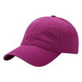 thumbnail image 1 of VBEWZET Unisex Washed Cotton Baseball Cap, Vintage Plain Dad Hat, Adjustable Casual Sun Hat for Men & Women Purple, 1 of 3