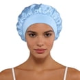 thumbnail image 1 of VBEWZET Women's Satin Bonnet with Wide Band, Silk Like Sleep Cap, Elastic Soft Hair Bonnet for Night Hair Care BU3, 1 of 3