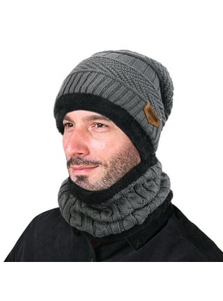 Luxury Landscape Beanie And Scarf Set Double Sided, Thickened