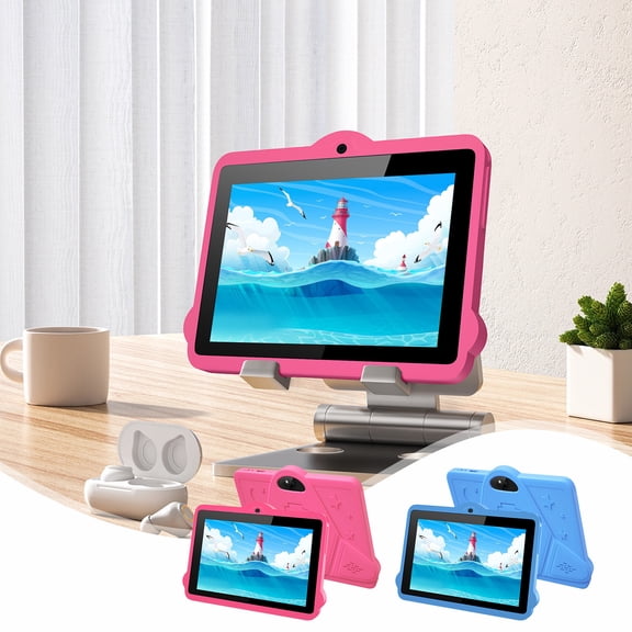 VBODN Android Tablets for Kids,Tablets On Sale Clearance,7-inch Children's Tablets Computer WiFi Bluetooth Android Tablets Children's Early Education Learning Machine Parent-child Gift