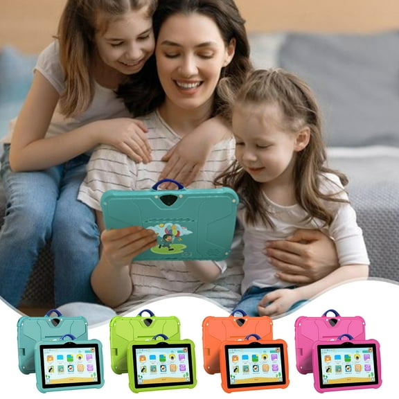 VBODN Android Tablets,Tablets On Sale Clearance,7-inch Children's Tablets Computer WiFi Bluetooth Android Tablets Children's Early Education Learning Machine Parent-child Gift
