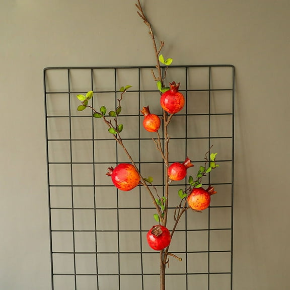 VBODN Artificial Flowers Indoor,Pomegranate Simulation Fruit Simulation Flower Home Decoration Wedding Holding Flowers,Road Guiding Flowers,Wall Decoration Artificial Flowers