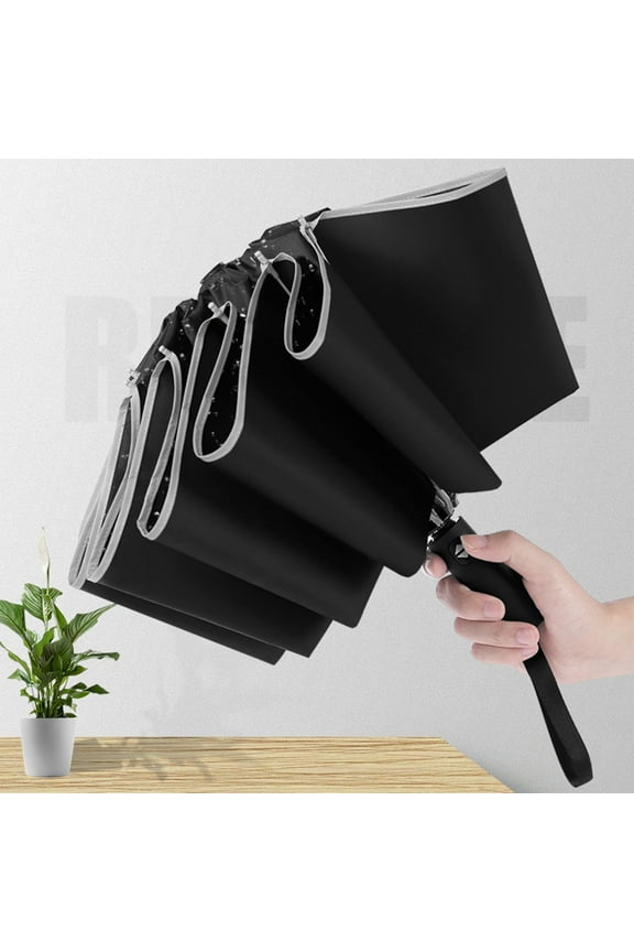 Automatic Open Folding Rain Umbrella,Umbrellas for Rain Windproof,Compact Travel Umbrella Windproof Stick Umbrella Protection Umbrella 10 Rib Steel Umbrella Stand