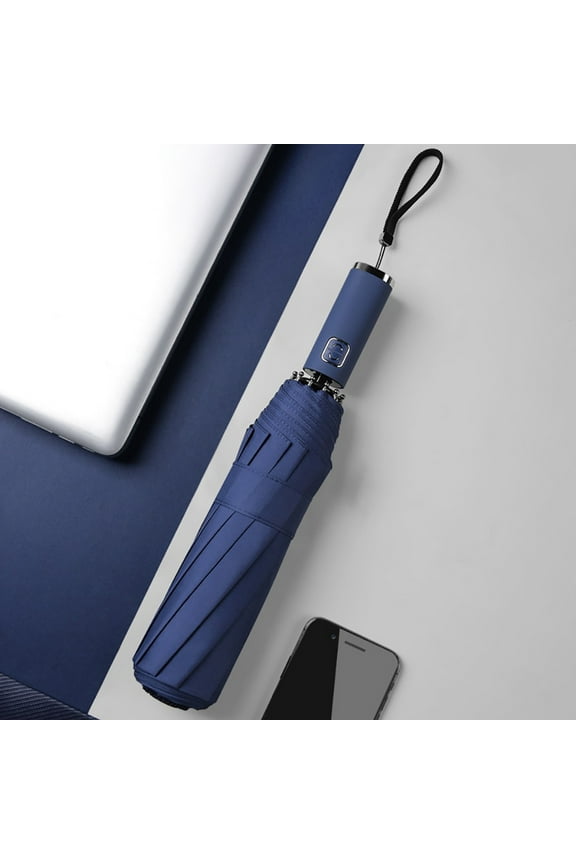 Automatic Open Folding Rain Umbrella,Umbrellas for Rain Windproof,Flat Lightweight Umbrella Parasol Folding Sun Umbrella Mini Umbrella