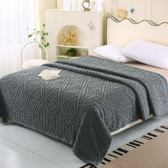 VBODN Bedding Set Clearance,Taffeta Blanket Reversible Thickened Blanket Office Napping Blanket Solid Color Gift Blanket Summer Bed Covering Blanket