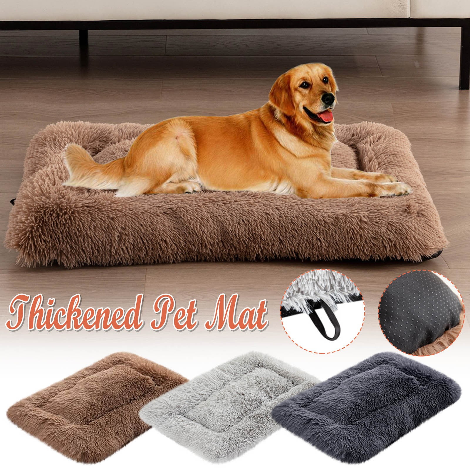 VBODN Cat Beds for Indoor Cats Clearance,Extra Large Dog Bed,Dog Bed Mat Soft Pet Blankets Sleep Pad For Cats Winter Warm Plush Mats Pad Washable Kennel Bed For Small Dogs,for Dogs & Cats