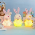 thumbnail image 1 of VBODN Easter Decoration,Bunny Stuffed Animals Cute Light-up Bunny Birthday Easter Kids, 1 of 9