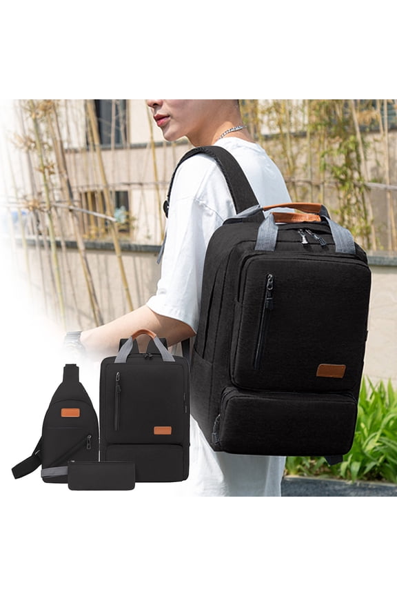 Laptop Backpack, Backpack with Lunch Compartment, Front Utility Pocket with Built-in Organizer, Airline Approved Carry On Luggage