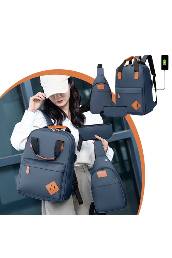 Laptop Backpack, Backpack with Lunch Compartment, Lightweight Bookbag with Main Compartment, Airline Approved Carry On Luggage