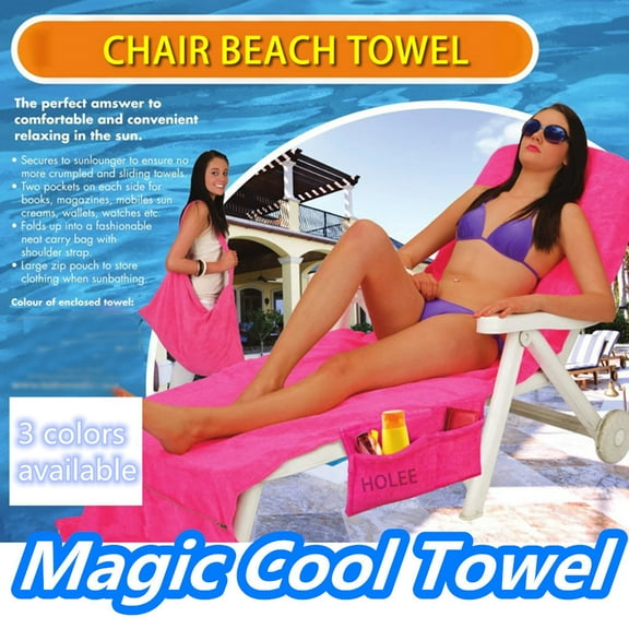VBODN Large Beach Towel,Sandproof Beach Towel,Chair Beach Towel Beach Chair Cover Chaise Towel Cover for Pool Sun Loung