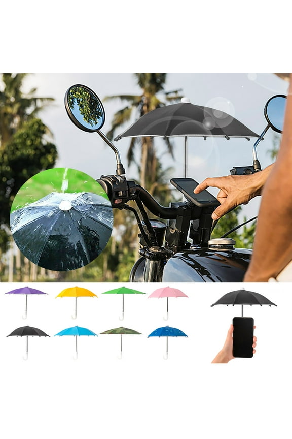 Outdoor Table Umbrella, Windproof Sun Blocking Umbrella, Windproof, Rainproof and UV Protection Parasol, Mini Umbrella for Purse With Case Small Compact UV Sun Protection