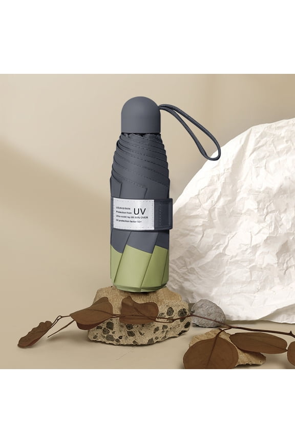 Parasol Umbrella,Portable Windproof Compact Travel Umbrella LED Flashlight Handle Auto Umbrella With Reflective Tape Aluminum Alloy Umbrella