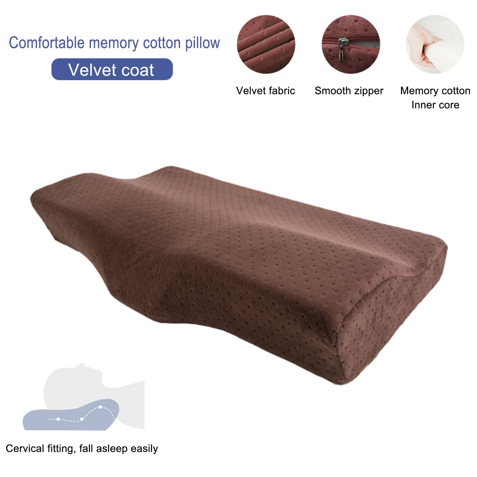 VBODN Pillow For Neck Pain Relief Soft And Non Collapsing Core Protects