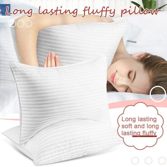 VBODN Pillows for Bed King,Throw Pillows for Couch, Core Feather Velvet Hotel Hotel Source Of High-Bottom,for Side and Back Sleepers