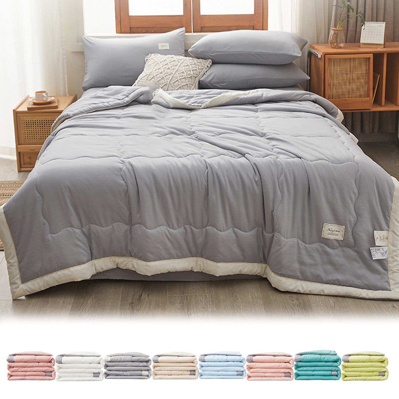VBODN Quilt,Quilts for King Bed,King Quilt,Lightweight Quilt,Cooling Quilt,Cotton Quilt,Suitable for Bed, Sofa, Camping,Cold Cinema Or Travel