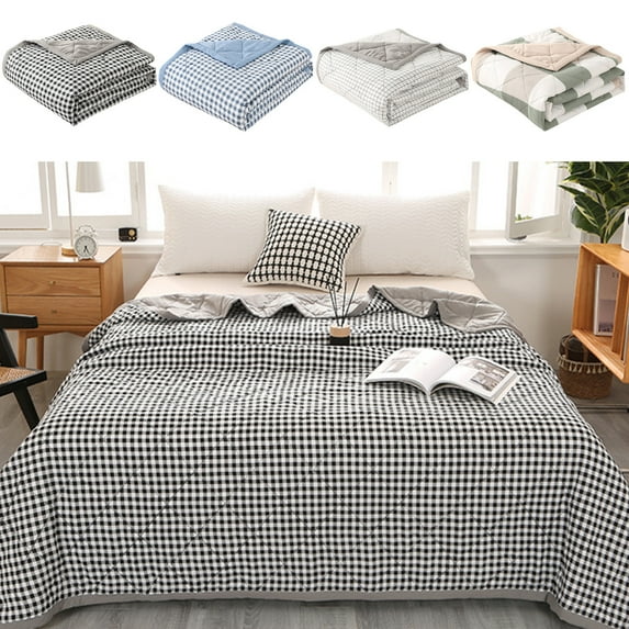 VBODN Quilts For Full Bed,King Quilt,Cotton Quilt,All Ages,Lightweight Quilt,Machine Washable Lightweight Quilt for Home Dormitory