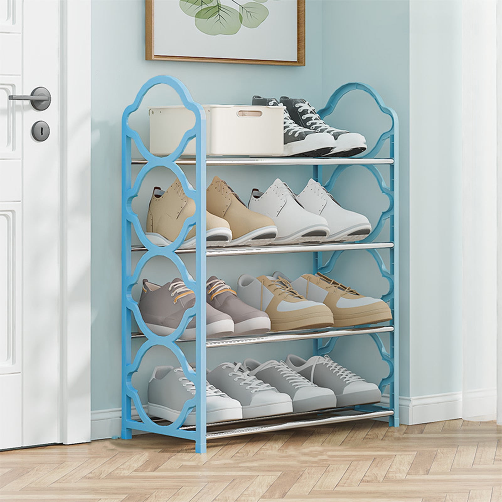 VBODN Shoe Organizer,Shoe Rack,4-Tier Shoe Rack, Shoe Racks Clearance ...