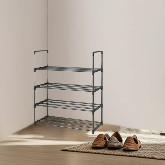 VBODN Shoe Organizer,Shoe Rack,4-Tier Shoe Rack, Shoe Storage,Foldable Shoe Rack,Shoe Rack Container,Shoe Rack For Door
