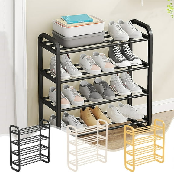 VBODN Shoe Organizer,Shoe Rack,4-Tier Shoe Rack, Shoe Storage,Foldable Shoe Rack,Shoe Rack For Entryway,Shoe Storage Organizer