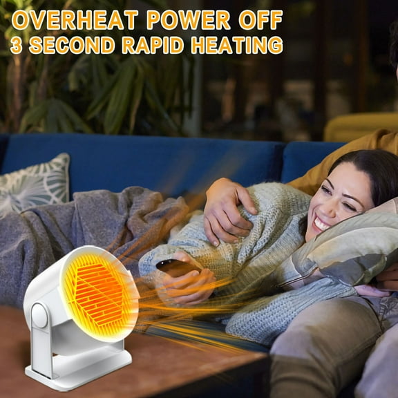 VBODN Space Heater,Desk Heater,Home Small Desktop Electric Heater,for Inside,Desk Heater for Car Indoor Home Dorm Office